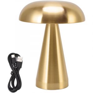 Champignon Lampe De Table Moderne Minimaliste Style Industriel 3 Couleur Dimmable Rechargeable Innovant Tactile Lampe De Bureau Or - Ej.life