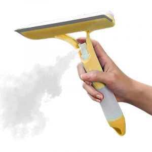 Essuie-glace - Essuie-glace avec spray mousse Ensemble d'essuie-glaces Raclette pour vitres de salle de bain avec vaporisateur Laveur de vitres