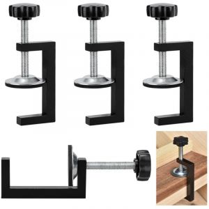 4 Pièces Serre Joint Kit, G borne Kit, Plage de Serrage 10-57mm Pince G Réglable, Serre Joint Menuisier Clip de Fixation, Plage de Serrage, pour