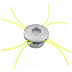 Tete Debroussailleuse Universelle, Tete Debroussailleuse 4 Fils, Aluminium Tete Fil D&eacute;broussailleuse Accessoire de D&eacute;broussailleuse pour Tondeuse &agrave;