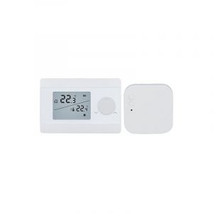 Imit - Thermostat d'ambiance sans fil Digital Silver ta/rf s