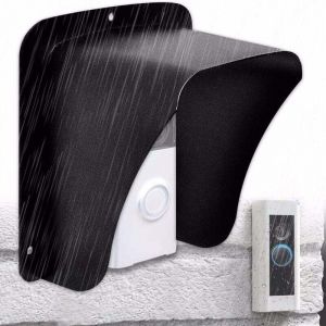 Couvercle M&eacute;Tallique &eacute;Tanche pour Cam&eacute;Ra Vid&eacute;O, Sonnette, Serrure De Porte, Bouton De Portes D'Acc&egrave;S, Prot&egrave;Ge L'Appareil du Soleil Et des Gouttes De