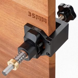 Gabarit de perçage charnière 35mm pour charnière dissimulée gabarit de charnière d'armoire de porte Guide De Forage Trou Charnière Trouver Un Jig