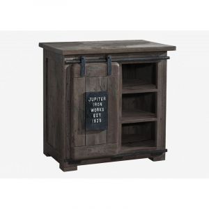 Commode 70x45 Manguier laqué Gris RAILWAY 224
