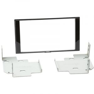 Kit Support Autoradio compatible avec Nissan Micra K13 Note Noir brillant