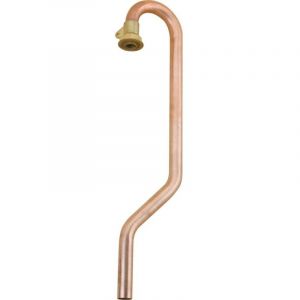 Crosse de sortie coud&eacute;e 180&deg; Femelle &agrave; jpc - contre coude cuivre &agrave; souder &Oslash;22CU - G4