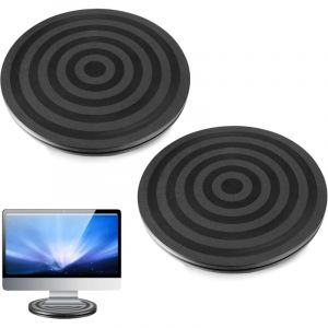 2 Pcs Plateau Tournant, 20cm Plateau Tournant Universel Plastique 360 Degrés Plateau Tournant Rond Plateau Tournant Manuel avec Roulements à Billes