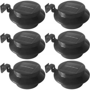 Lampes de Goutti&egrave;re Ext&eacute;rieures, Auto Marche/Arr&ecirc;t &Eacute;clairage Solaire de Cl&ocirc;ture, Lampes Solaire D&eacute;coratif &Eacute;tanche pour Terrasse, Patio, Jardin, Voie