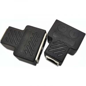 RJ45 Coupleur, RJ45 1 Femelle &agrave; 2 Femelle,Connecteur RJ45 Splitter, Ethernet Cat 5 / Cat 6 /Cat 7 Ethernet LAN C&acirc;ble Extender,Surf en Ligne en m&ecirc;me