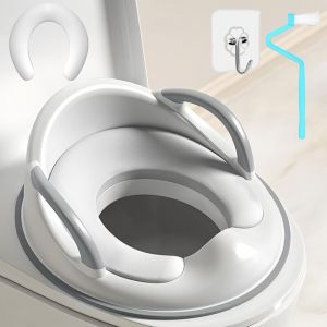 R&eacute;ducteur Toilette Enfant,Rehausseur wc Enfant,Adaptateur Toilette Enfant avec Coussin Poign&eacute;e Dossier,Reducteur wc Enfant R&eacute;ducteurs de Toilettes