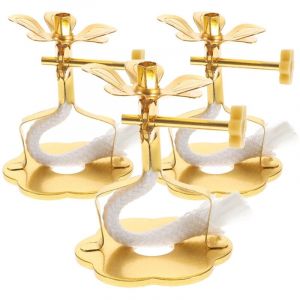 Lot de 3 porte-mèches pour lampe à beurre avec support pour lampe à mèche de temple, fournitures de Bouddha