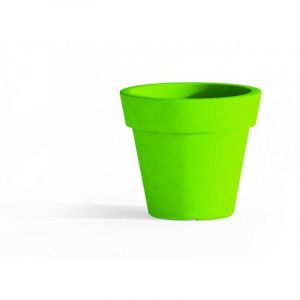 Idralite - Pot de fleurs rond jardini&egrave;re en r&eacute;sine diam&egrave;tre 80 cm mod. Gemma vert