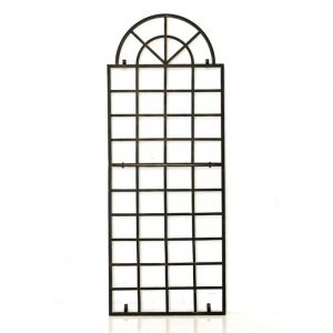 Treillage tuteur mural 180 x 70 cm d&eacute;coration de jardin plantes grimpantes en m&eacute;tal bronze 100003906