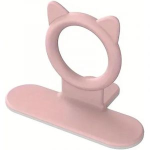 L&egrave;ve-abattant WC, poign&eacute;e en silicone, accessoires de salle de bain, ouvre-abattant, abattant WC et antid&eacute;rapant (rose)
