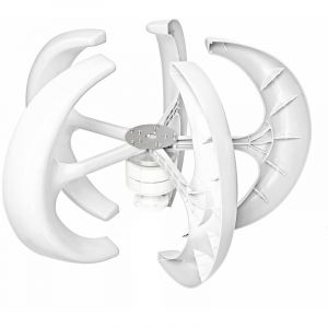 650W 12V Eolienne de jardin Générateur d'éolienne de lanterne de rotor 4 Lames ZebraA