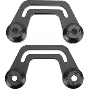 Tbest JL Jlu Support de montage de lumi&egrave;re pour pare-brise de rechange solide en aluminium aluminium luminaire Porte-feu de travail Sahara Rubicon