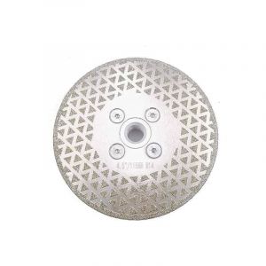 L&h-cfcahl - Disque Diamanté à Tronçonner et à Meuler 115 mm x M14 Double Face Électroplaqué pour Pierre Marbre Carreaux Granit