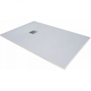 Cosyneo - Receveur de douche en r&eacute;sine extra plat &agrave; poser 90x180cm - blanc - rio