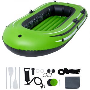 Mophorn Bateau gonflable Mophorn, bateau de p&ecirc;che gonflable pour 2 personnes. Kayak de radeau portable en PVC robuste. Comprend des rames en
