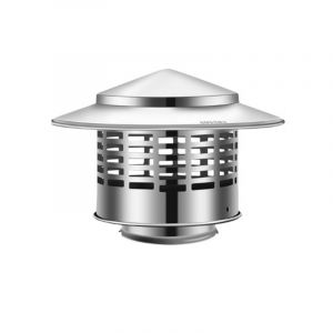 Chapeau de cheminée, installation facile, pour couvercle d'aération isolant à l'extérieur, Diamètre intérieur 75mm