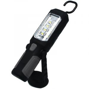 Lampe LED 9 Leds Haute Luminosit&eacute; avec Torche Support Rotatif Fixations Magn&eacute;tiques et Crochet Amovible