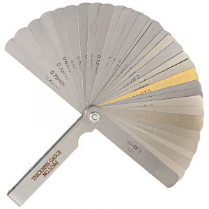 Jauge d'&Eacute;paisseur Feeler Gauge jeu de cale mecanique 32PCS + Jauge d'&Eacute;paisseur Coude&eacute; 16 Lames Tout en Acier Inoxydable avec M&eacute;trique/Imp&eacute;rial Unit&eacute;