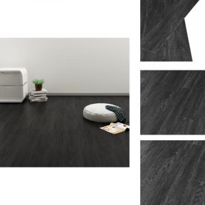Vidaxl - Dalles de plancher autoadh&eacute;sives pvc anthracite ch&ecirc;ne - Carrelage Pvc - Dallettes De Sol - Parquet Imitation Bois - Rev&ecirc;tement De Sol