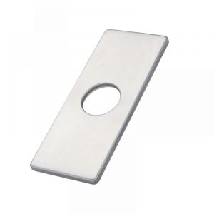 Sollbry - Couvercle de trou Plaque de pont Rosace de robinet d'évier de cuisine monotrou, Plaque de pont carrée Rosace en acier inoxydable pour