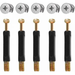 Lucky-88 - 50PCS Connecteur Pour Meubles Pièces de Raccordement de Meubles et Roue Excentrique Alliage de Zinc Ferrure d'Assemblage 16mm