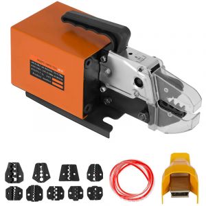 Mophorn - Pince à sertir pneumatique AM-10, pince à sertir pneumatique pour cosses de fil jusqu'à 16 mm², machine à sertir avec 10 jeux de matrices