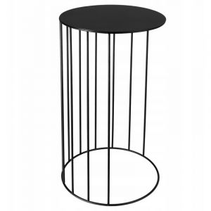 Loft - Jardini&egrave;re sur pied en m&eacute;tal 50 cm, table grillag&eacute;e