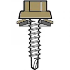 Vis couturage Colorvis 4.8x20 ETANCO - T&ecirc;te ral 1019 gris beige - 100 pi&egrave;ces - 285700027