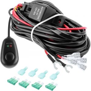 Phare de Travail LED 12V 300W C&acirc;blage &agrave; barres led Projecteur LED Voiture 12v Etanche IP67 Spot Flood Feux Antibrouillard LED 27,000lm Feux de