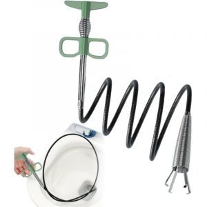 Furet de Drainage pour Douche,Outil Débouchage Canalisation Cuisine 4 Griffes ,Accessoire de Plomberie pour Évier Baignoire Toilette Cuisine Usage