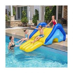 Aiperq - Toboggan gonflable pour piscine Toboggan aquatique avec arroseur intégré, à partir de 3 ans, 2,47 m x 1,24 m x 1,00 m