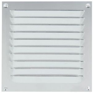 Grille d'a&eacute;ration estamp&eacute;e aluminium avec moustiquaire nylon 300 x 100 mm - RENSON VENTILATION NV