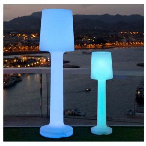 Moovere - carmen 165 cm de haut. Lampadaire sans fil pour l'int&eacute;rieur et l'ext&eacute;rieur. Lumi&egrave;re led rechargeable par usb. Fabriqu&eacute; en Espagne