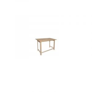 Plateau de table pliant en bois fini sans vernis 100x60x75 cm - Naturel - Wellhome