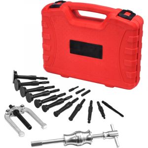 Mophorn - Kit d'extraction de roulements à pince pour trou borgne et extracteur de joint, marteau coulissant, insert pilote, ensemble d'outils de