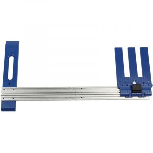 Rail de Guidage de Coupe-bois, Plastique d'ing&eacute;nierie Bleu Argent Haute duret&eacute; en Alliage d'aluminium Guide de Scie Circulaire Multifonctionnel