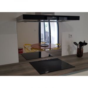 Alucouleur - Cr&eacute;dence Inox Miroir h 60 cm x l 130 cm de 1mm