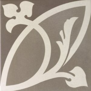 Carrelage gr&egrave;s c&eacute;rame effet carreau de ciment CAPRICE LIBERTY 20x20cm 20x20 cm Taupe - Mat - bo&icirc;te de 1 m2