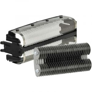 Vhbw - Set de 2x pi&egrave;ces de rechange compatible avec Remington Elite XLR9500 rasoir &eacute;lectrique - Grille + couteaux, noir / argent