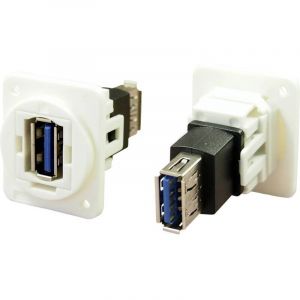 Adaptateur/prolongateur, embase femelle Port USB type A - port USB type A CP30205NXW Cliff Contenu: 1 pc(s) Y316352