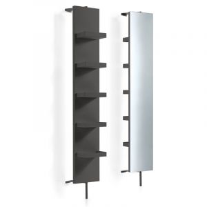 Lineabeta - Colonne pivotante ouverte avec miroir et &eacute;tag&egrave;res