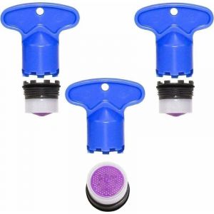A&eacute;rateur de Mousseur Robinet M16 3pcs Insert Embout Robinet Cuisine Universel Economiseur d'eau pour Robinet avec 3pcs Cl&eacute; D&eacute;montage A&eacute;rateur Cl&eacute;