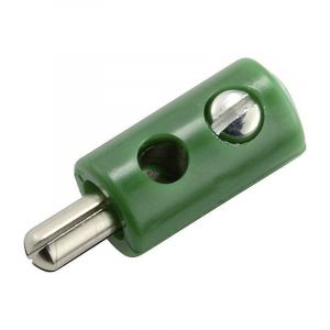 Kahlert Licht Fiche banane miniature m&acirc;le, droit &Oslash; de la broche: 2.6 mm vert 1 pc(s) D27875