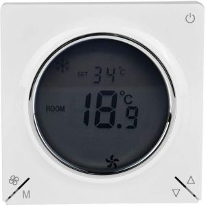 Thermostat de Climatiseur Thermostat Ventilo-Convecteur Central R&eacute;gulateur de Temp&eacute;rature Ambiante, Thermostat Fut&eacute; pour la Compagnie d'H&ocirc;tel &agrave; La