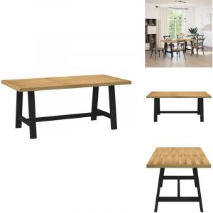 Table à manger NOAIN pieds en forme de A 180x90x75cm massif pin - Table À Manger - Tables À Manger - Table De Salle À Manger - Table De Cuisine