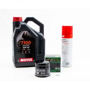 Kit Entretien Vidange pour DUCATI SCRAMBLER 800 ICON de 2017 &agrave; 2024 - MOTUL 7100 15W50 4L
